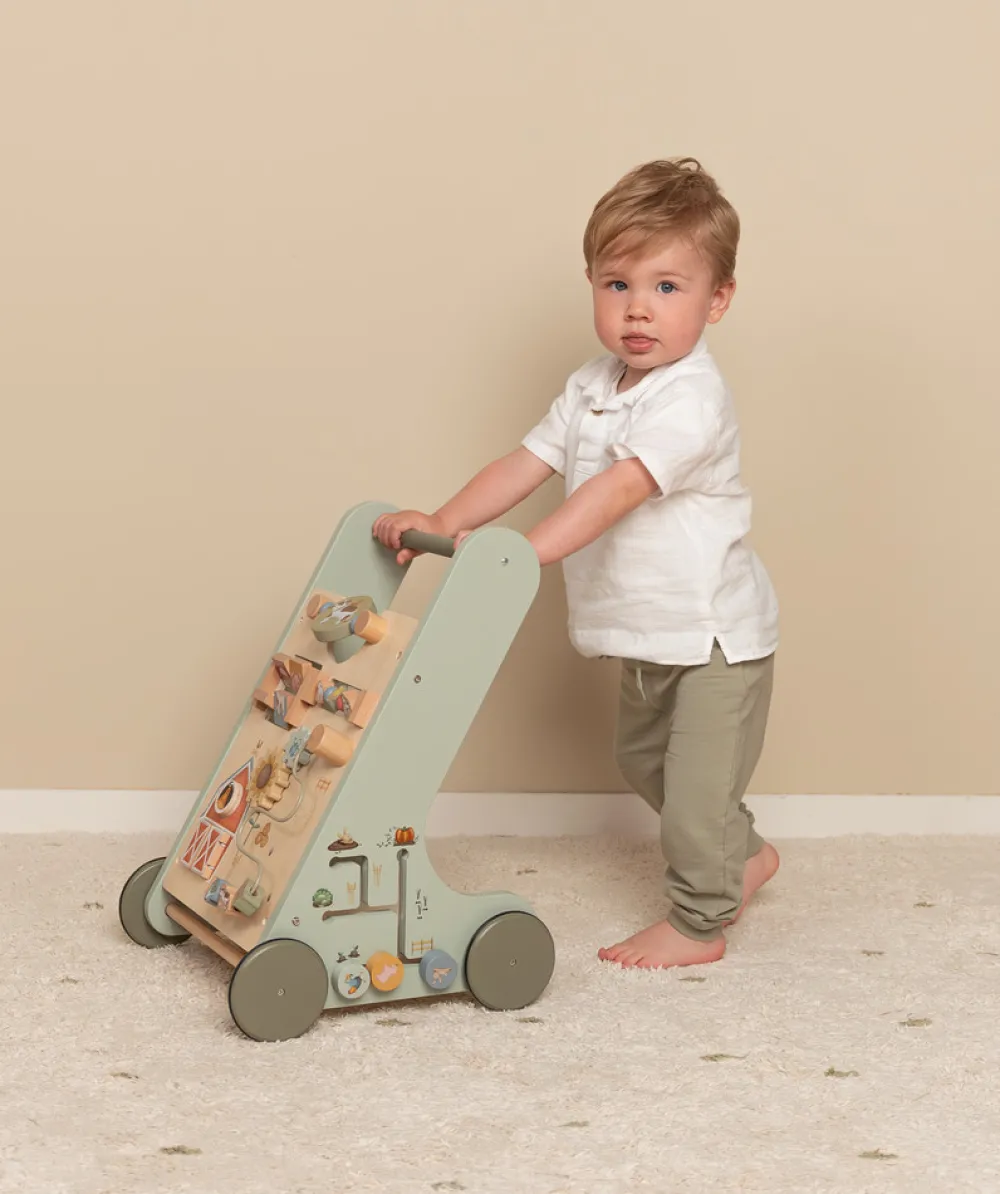 Little Dutch Multi-aktivitetsgåvogn - Farm- Gåvogne & Aktivitetsborde