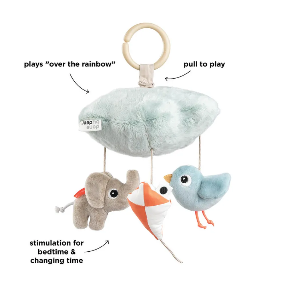 Done By Deer Musik mobile Playground Blå-Børn Uroer|Musikuroer