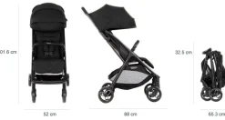 Graco Myavo - midnight- Klapvogne Med Flade Sæder