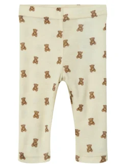 Lil' Atelier Nalu Uld Leggings - Turtledove- Uldunderdele