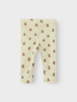 Lil' Atelier Nalu Uld Leggings - Turtledove- Uldunderdele