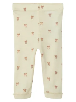 Lil' Atelier Nalu Uld Leggings - Turtledove- Uldunderdele