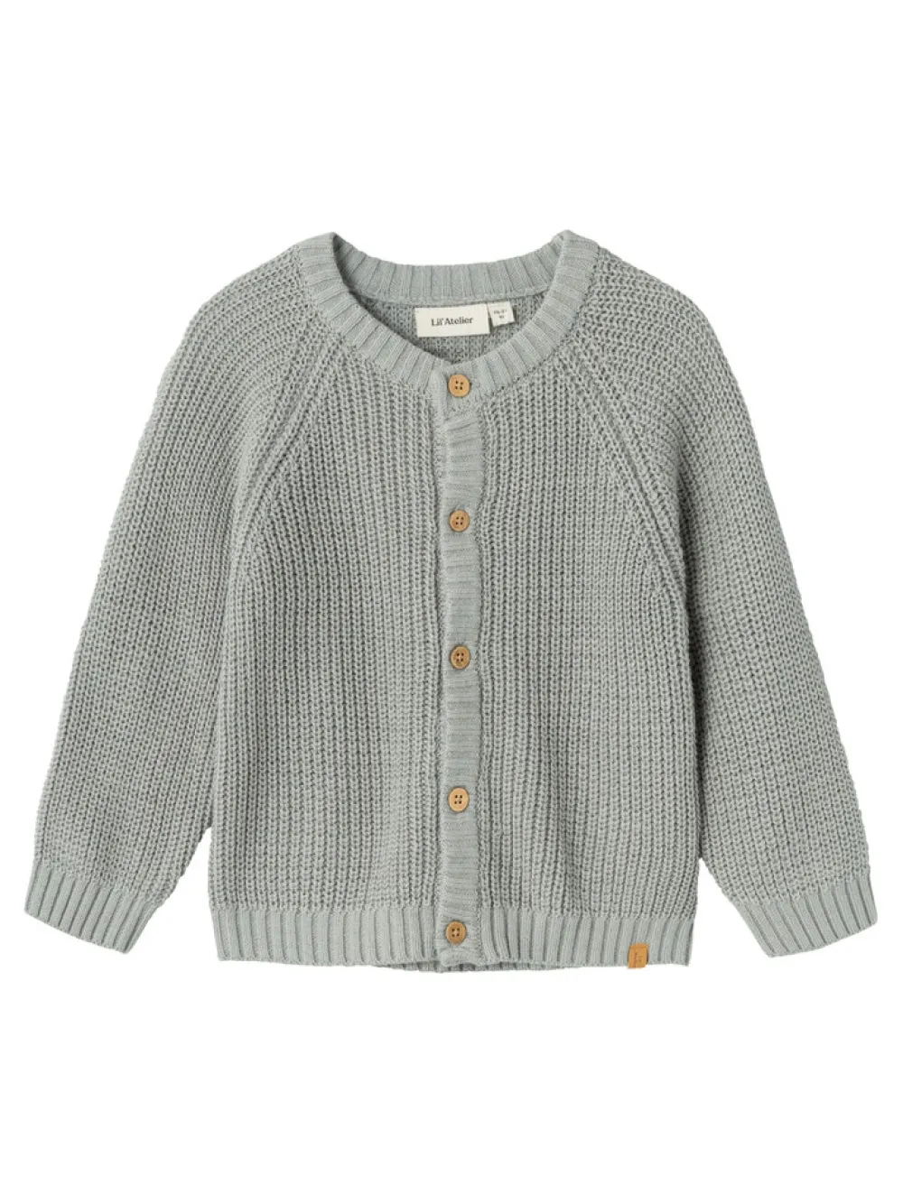 Lil' Atelier Nemlen langærmet strik - LIMESTONE- Cardigans, Veste & Trøjer