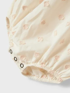 Lil' Atelier Nethe Langærmet Løs Body - Pastel Parchment- Bodystocking Langærmet