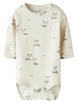 NAME IT Niku Langærmet Body - Peyote- Bodystocking Langærmet