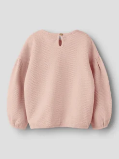 Lil' Atelier Noella Oversize Sweatshirt - Cameo Rose- Cardigans, Veste & Trøjer