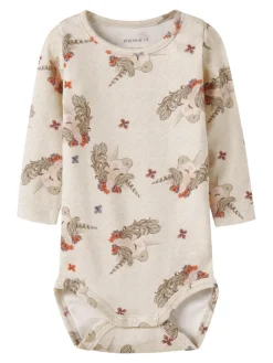 NAME IT Noise Body - Peyote Melange- Bodystocking Langærmet