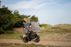 BASSON Nordic Lite - black- Barnevogne Med Langt Liggemål