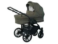 BASSON Nordic Lux - Dusty Olive- Barnevogne Med Langt Liggemål