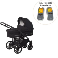 BASSON / Neonate Nordic Lux barnevogn - Dusty black inkl. Neonate BC-6900D- Barnevognspakker