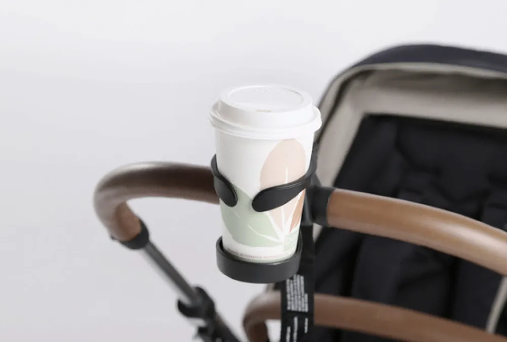 BASSON / Scandia Nordic Lux inkl. regnslag og kopholder - Grey melange- Barnevognspakker