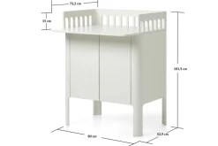 FLEXA Nova puslebord, cream-Børn Pusleborde|Pusleborde