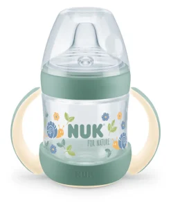 NUK for Nature Learner Bottle Silicon - Grøn- Træningskopper Og Flasker