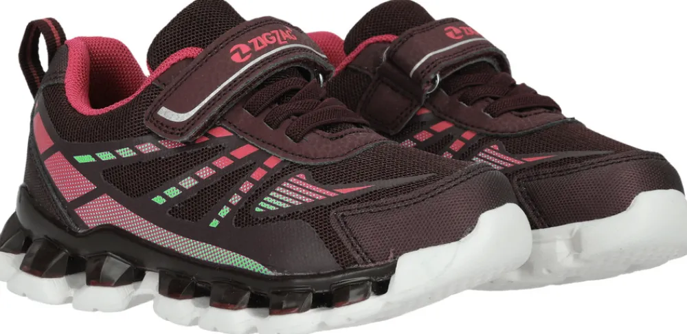 ZIG ZAG Nunsta Sneakers m. Lys - Fiery red- Sneakers Med Lys