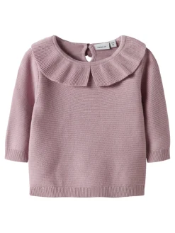 NAME IT Oda Striktrøje - Keepsake Lilac- Cardigans, Veste & Trøjer