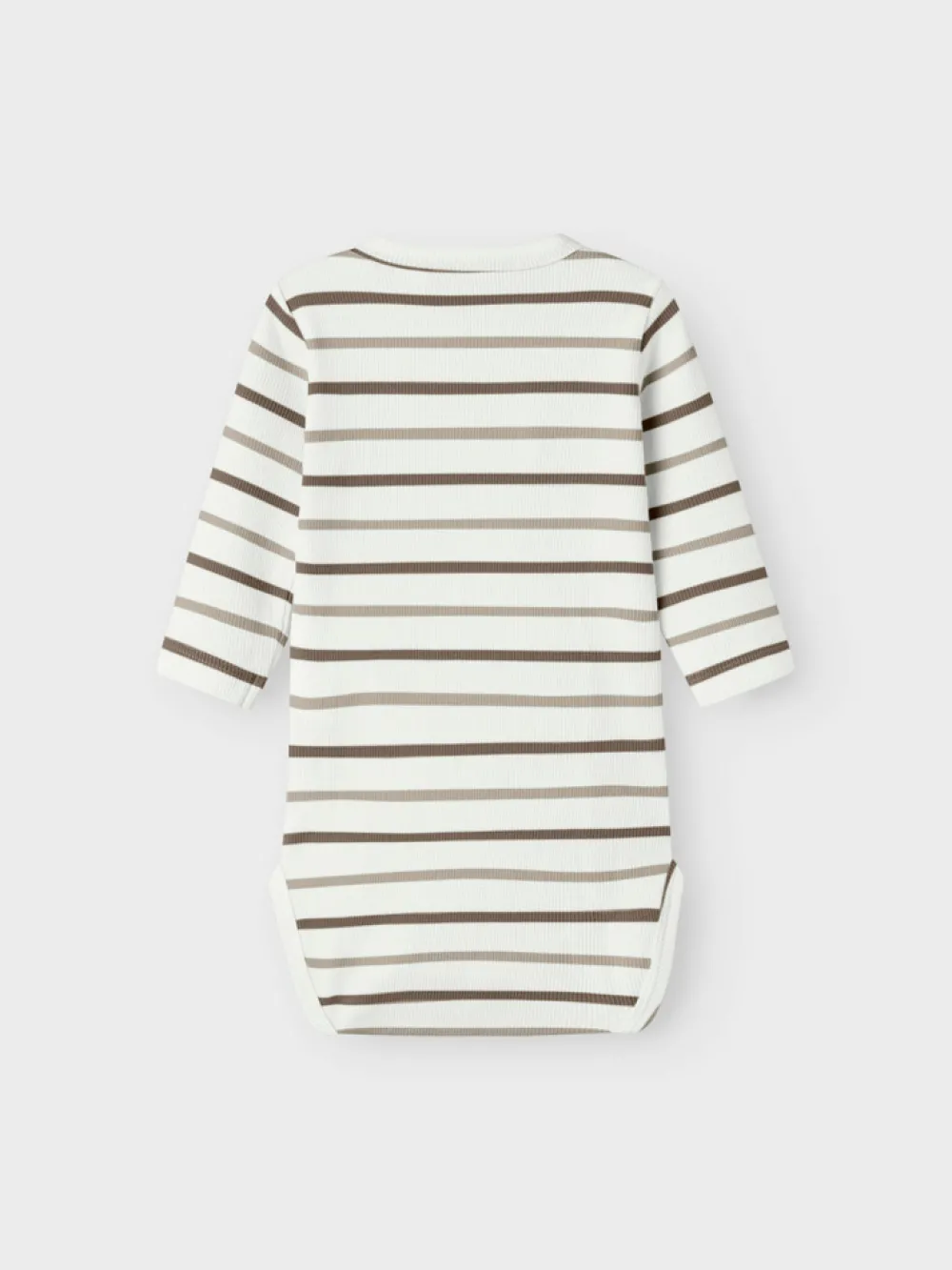 NAME IT Ofant Langærmet Wrap Body - Cloud Dancer- Bodystocking M. Skrålukning