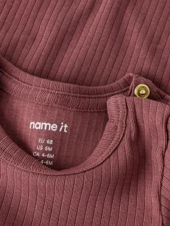 NAME IT Ofulla Langærmet Body - Rose Brown- Bodystocking Langærmet