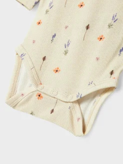 NAME IT Ohio Langærmet Body - Peyote Melange- Bodystocking Langærmet