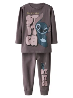 NAME IT Olina Stitch Nattøj Sæt - Moonscape- Nattøj & Natkjoler