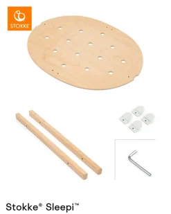 Stokke® Ombygningssæt fra Sleepi til Sleepi mini - natur V3-Børn Tremmesenge