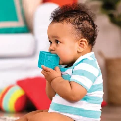 B Toys One Two - Bløde Klodser, Mint- Stabelklodser