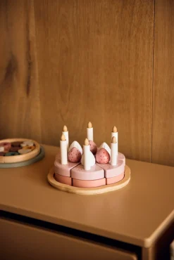 FLEXA Opbevaringsbænk, Dots, 60x35x42 m. hjul, Latte-Børn Bænke & Skamler