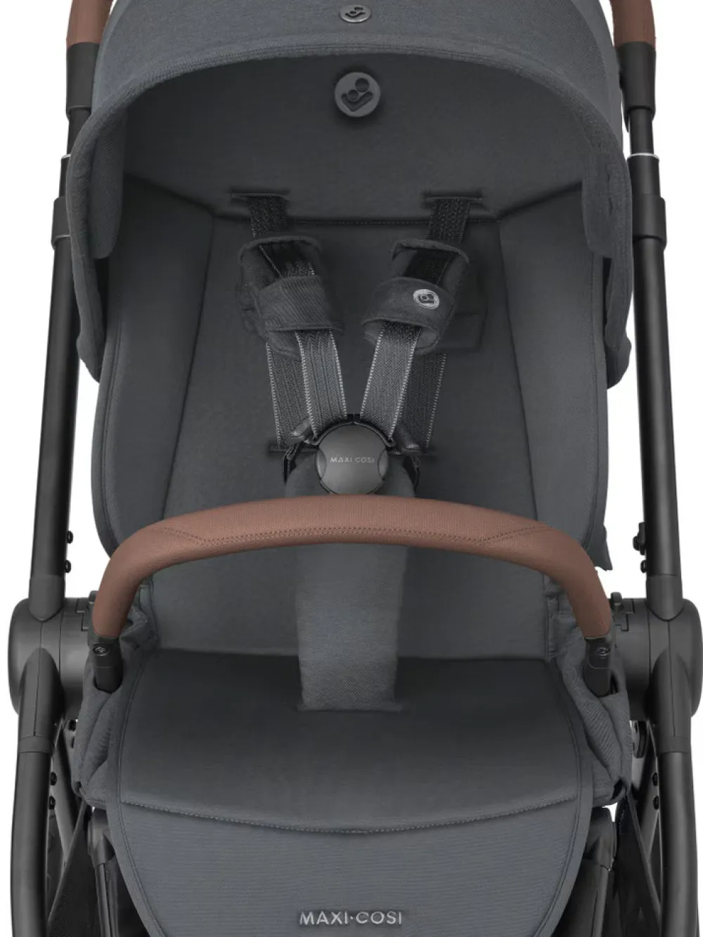 Maxi-Cosi Oxford plus - twillic graphite- Kombivogne Med Flade Sæder