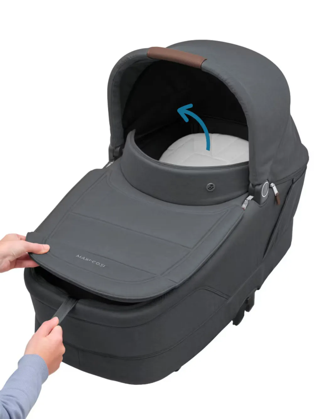 Maxi-Cosi Oxford plus - twillic graphite- Kombivogne Med Flade Sæder