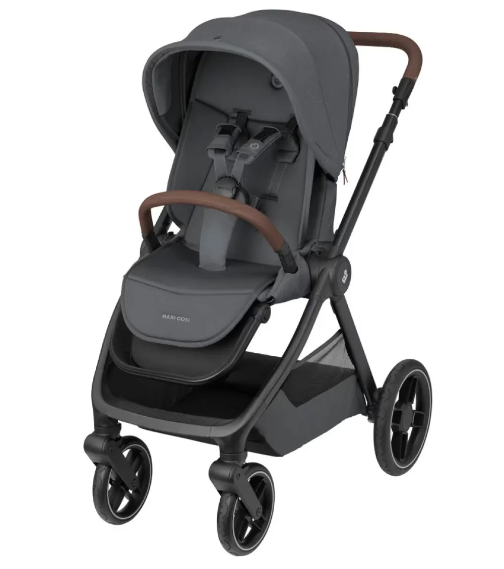 Maxi-Cosi Oxford plus - twillic graphite- Kombivogne Med Flade Sæder