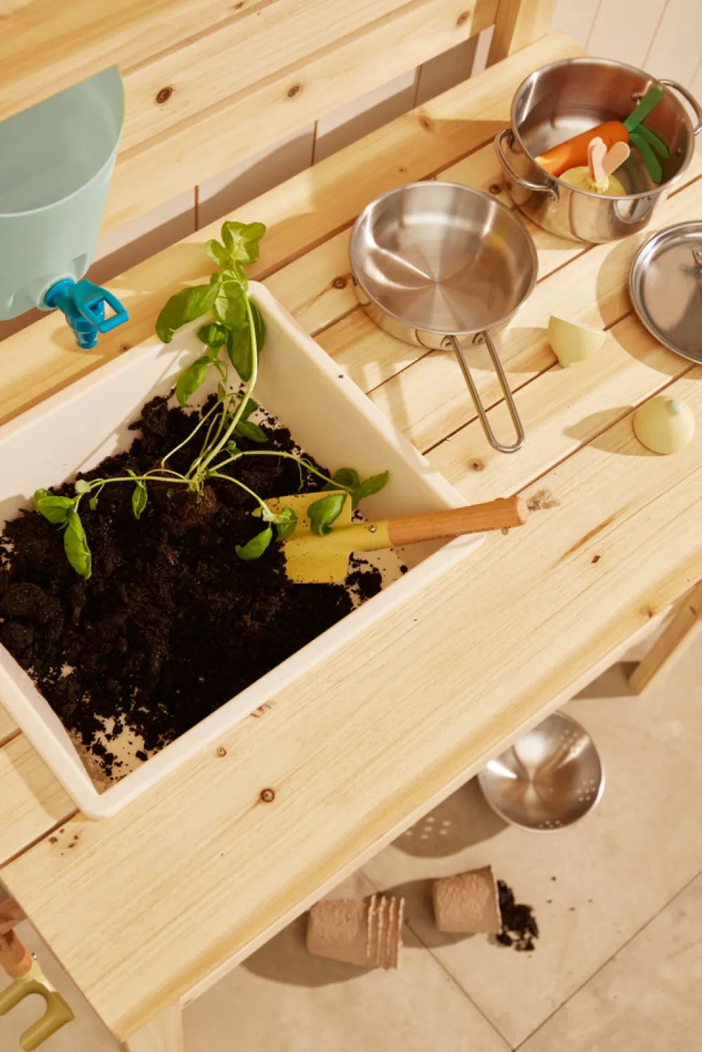 Kids Concept Pandesæt i rustfrit metal- Køkkenleg