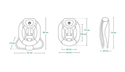 Lionelo Pascal skråstol - grå dove-Børn Skråstole