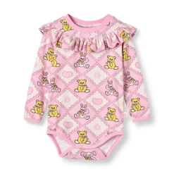 Småfolk Paula Red Langærmet Body - Lace- Bodystocking Langærmet