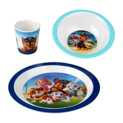 Paw Patrol 3 pcs set - Blue - 100% melamin- Service