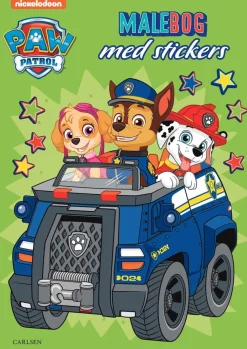 Carlsen Paw Patrol malebog med stickers- Aktivitets- & Malebøger