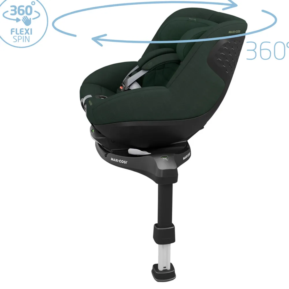 Maxi-Cosi Pearl 360 Pro - authentic green- Autostole Uden Baser|Autostole 61-105 Cm (3 Mdr.-4 År)
