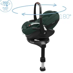 Maxi-Cosi Pebble 360 Pro2 - Twillic Green- Autostole Uden Baser|Autostole 40-87 Cm (0-15 Mdr.)