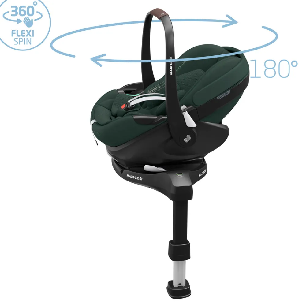 Maxi-Cosi Pebble 360 Pro2 - Twillic Green- Autostole Uden Baser|Autostole 40-87 Cm (0-15 Mdr.)