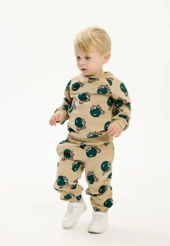 The New Siblings Phil Sweatpants - HUMUS AOP- Bukser