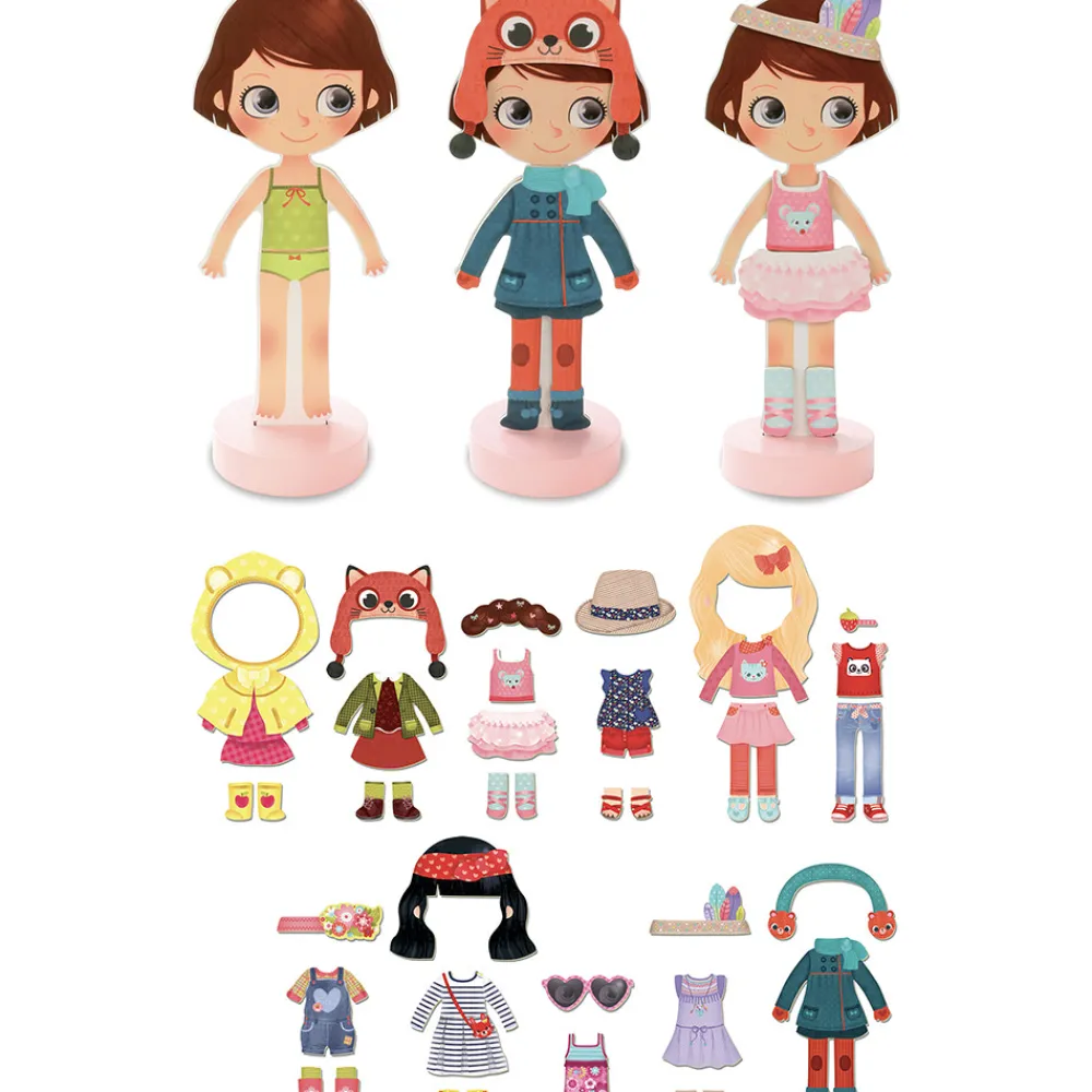 Vilac Påklædningsdukke - Magnetisk- Magnetlegesæt