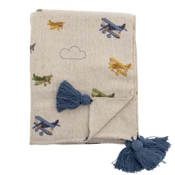 Bloomingvillemini Plaid, Plane, Natur-Børn Tæpper