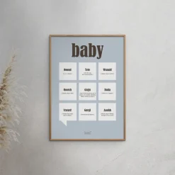Poster & Frame Plakat - Citat Baby A3-Børn Plakater
