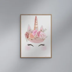 Poster & Frame Plakat - Enhjørning A3-Børn Plakater