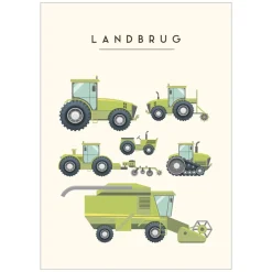Poster & Frame Plakat - Landbrugsmaskiner A3-Børn Plakater