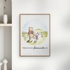 Poster & Frame Plakat - Peter Plys - venskabssolnedgang-Børn Plakater