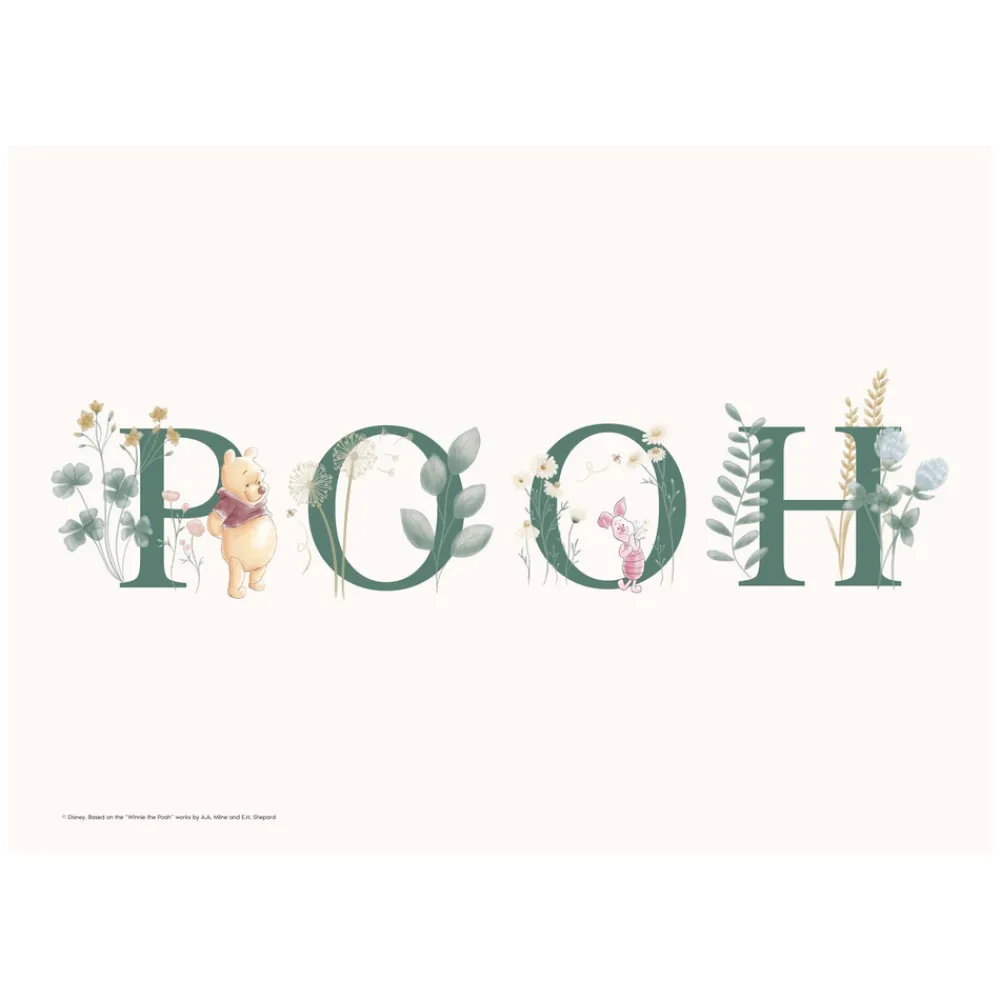 Poster & Frame Plakat - Peter Plys og Grisling - havens navn-Børn Plakater