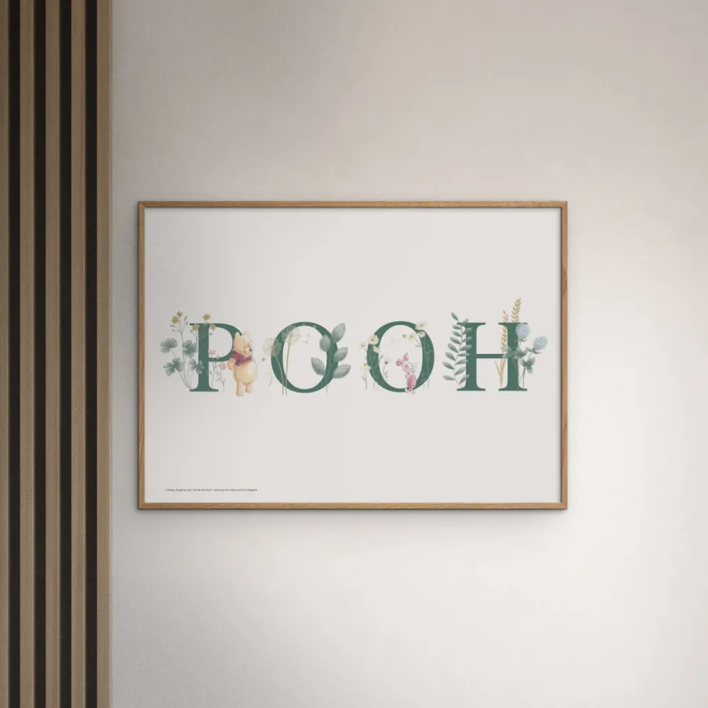 Poster & Frame Plakat - Peter Plys og Grisling - havens navn-Børn Plakater