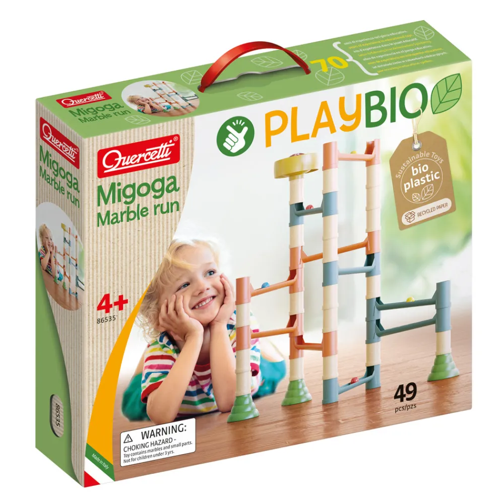 QUERCETTI Play Bio Migoga Marble Run kuglebane (49 dele)- Kuglebaner