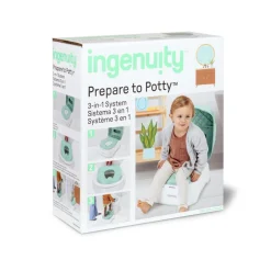 Ingenuity Prepare to Potty 3-i-1 System- Potter, Toiletsæder & Skamler