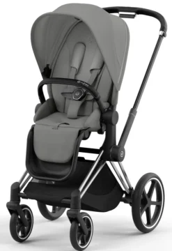 Cybex Priam Duovogn - mirage grey/chrome black- Kombivogne Med Flade Sæder