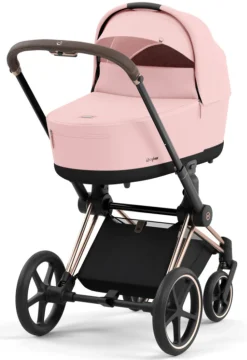 Cybex Priam Duovogn - peach pink/rosegold- Kombivogne Med Flade Sæder